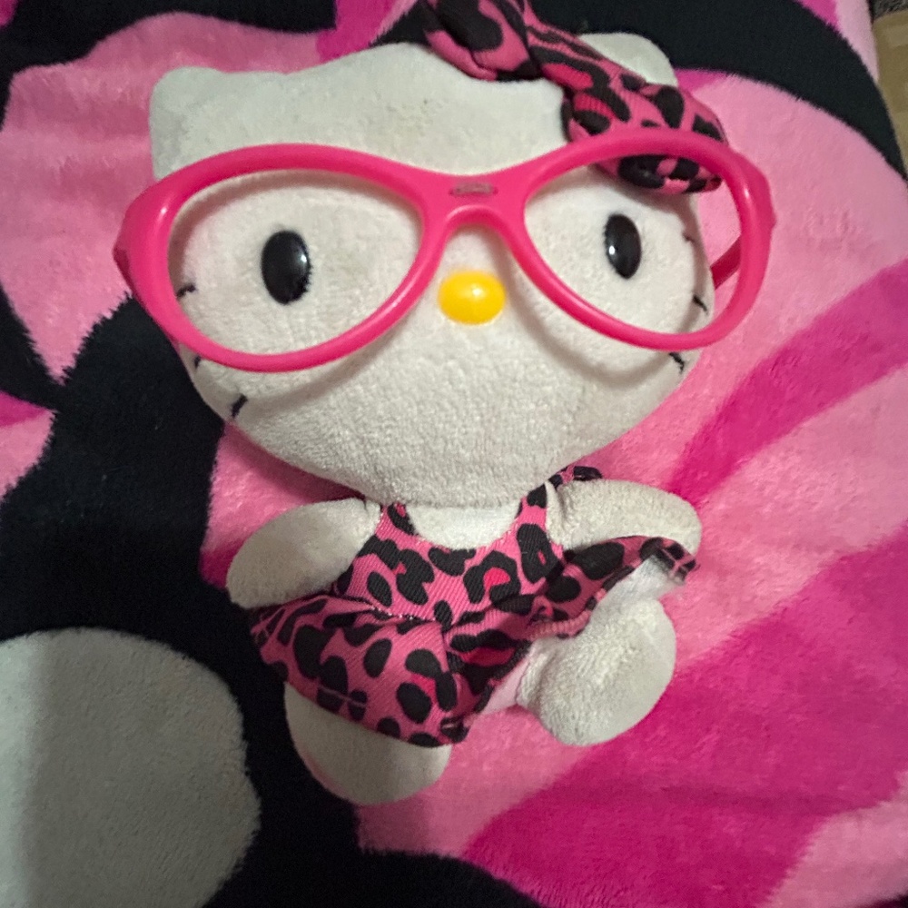 hot pink leapord print~hello kitty~mcbling